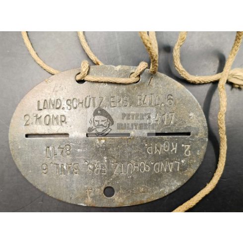 Wehrmacht Landesschützen dogtag