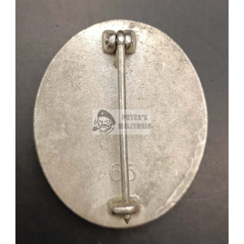 Ezüst Sebesülési jelvény "65" K&Q