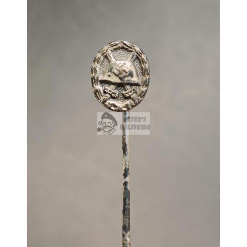 Ezüst Sebesülési miniatűr "L/21" 9mm