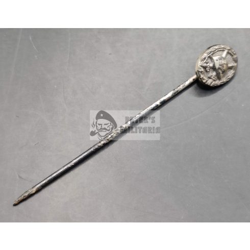 Ezüst Sebesülési miniatűr "L/21" 9mm