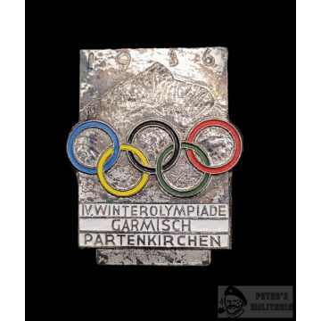 Garmisch - Partenkirchen 1936 téli Olimpia kitűző