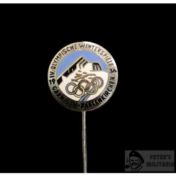   Garmisch - Partenkirchen 1936 téli Olimpia kitűző "Braun AG"