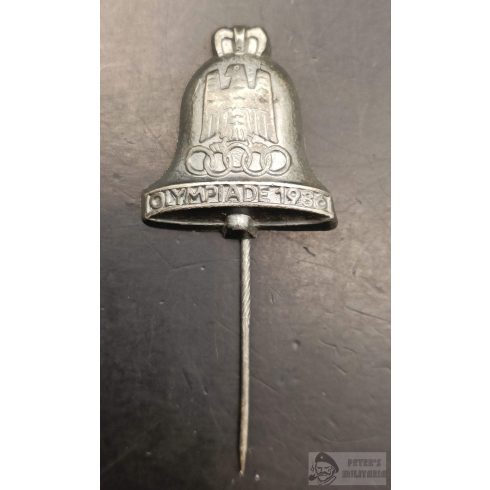 Olympische Glocke 1936 kitűző