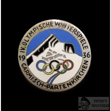   Garmisch - Partenkirchen 1936 téli Olimpia kitűző "Carl Poellath"