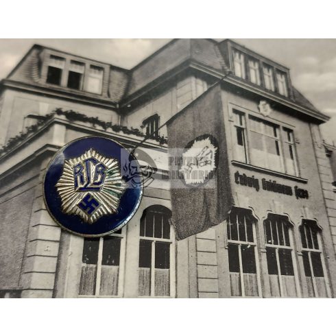 RLB Reichsluftschutzbund jelvény és képeslap