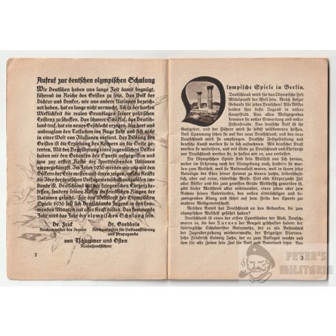 Olympia 1936 Heft #1 - "eine nationale Aufgabe"