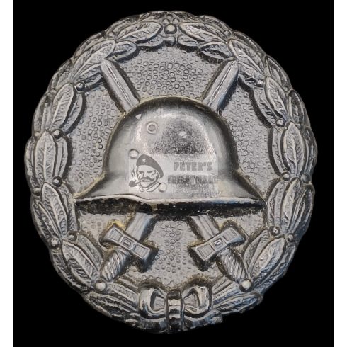 Sebesülési jelvény Fekete fokozat 1918 