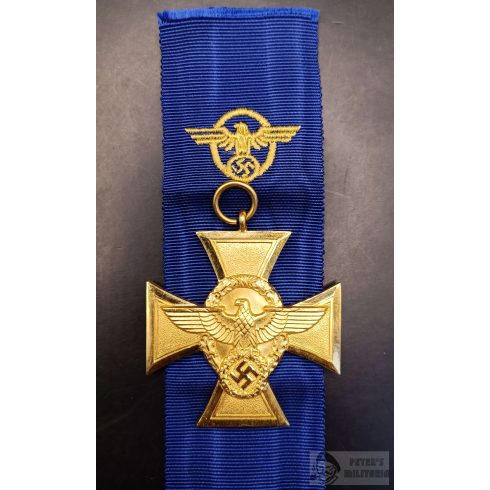 Polizei 25 éves szolgálati jel dobozában