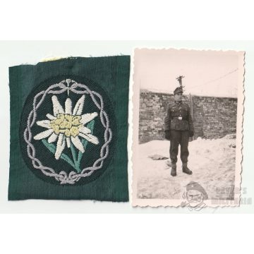 Gebirgsjäger Edelweiss sleeve insignia with wear photo