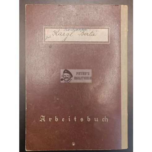 Arbeitsbuch - Kargl Berta + Sterbeurkunde