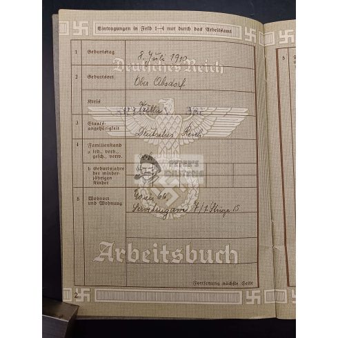 Arbeitsbuch - Ziegler Anna - Deutsches Reichsbahn
