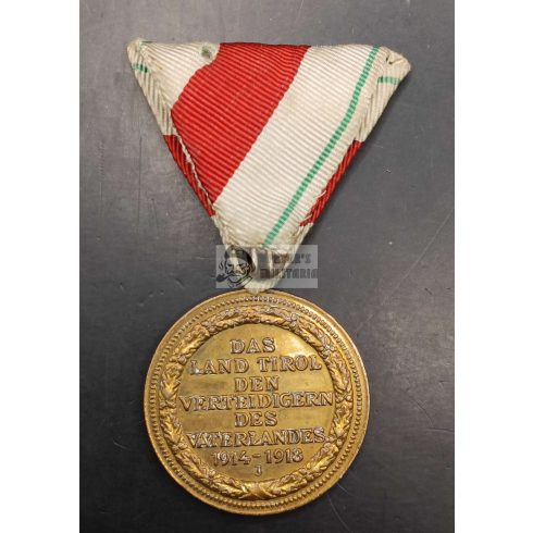 Tiroli Háborús Emlékérem Kardokkal  1914-1918
