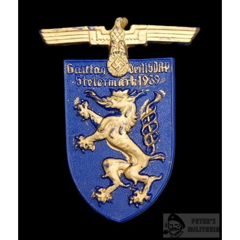 Gautag der NSDAP Steiermark 1939 kitűző - kék