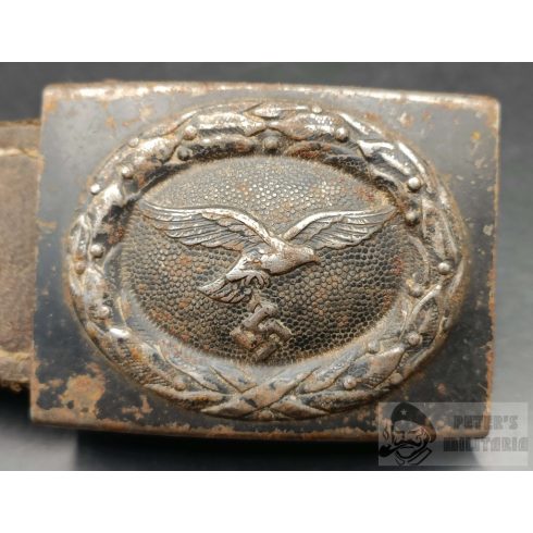 Luftwaffe belt buckle with leather tab - Berg & Nolte 