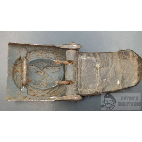 Luftwaffe belt buckle with leather tab - Berg & Nolte 