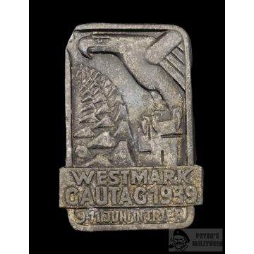 Westmark Gautag 1939 kitűző