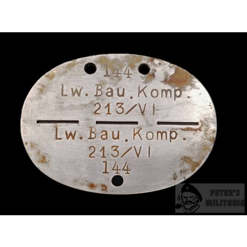Luftwaffe azonosítójegy - L.W. Bau Kompanie 213/VI.
