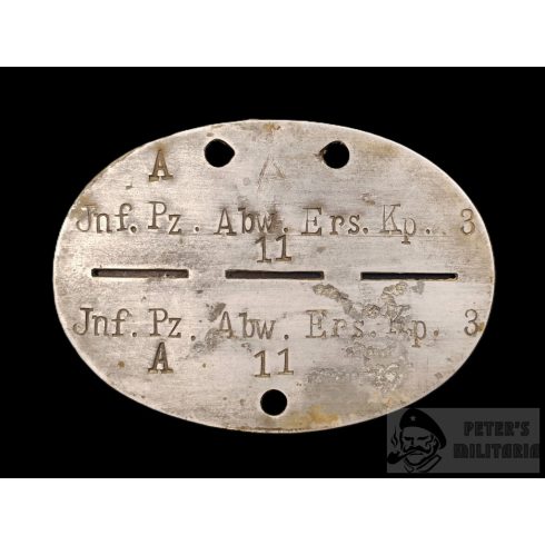Wehrmacht azonosító jegy - Panzerabwehr-Ersatz-Abteilung 3.