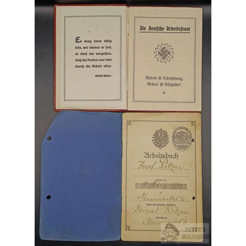 NSDAP piros párttagsági könyv - Josef Rötzer