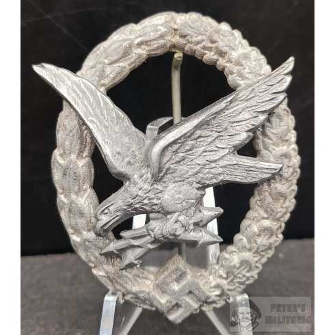 Luftwaffe Fedélzeti Rádiós és Lövészjelvény - F. Linden