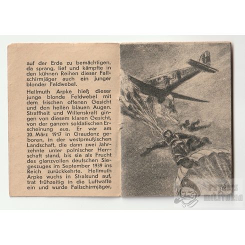 Winterhilfswerk (WHW) 1942/43 - Helmuth Arpke Fallschirmjäger