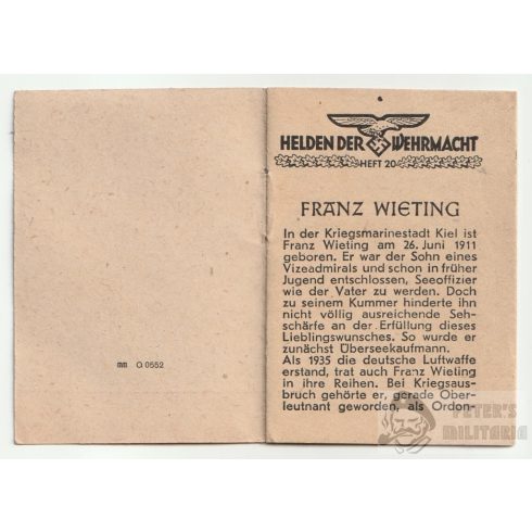 Winterhilfswerk (WHW) 1942/43 - Franz Wieting Luftwaffe