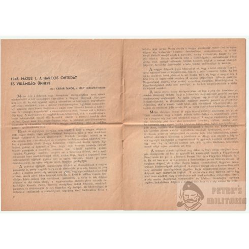 1948. május 1. programfüzet