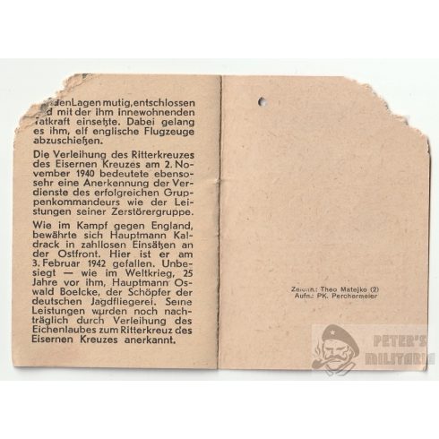 Winterhilfswerk (WHW) 1942/43 -Rolf Kaldrack