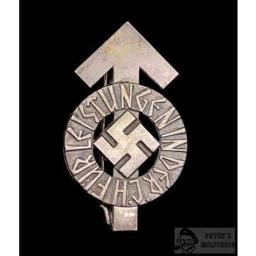   Hitlerjugend Leistungsabzeichen "92957"- "M1/34" K. Wurster 
