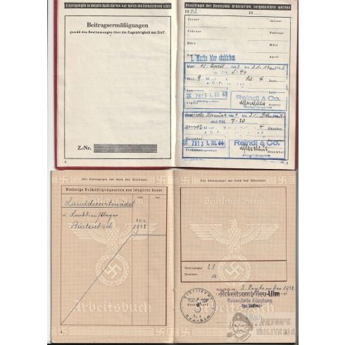 Utász, tűzoltó családi igazolvány hagyaték