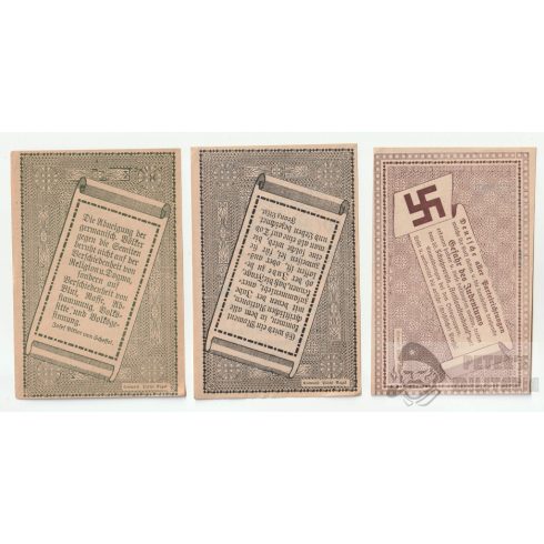 Antiszemita Védelmi Szövetség szükségpénz 10-20-50 Heller