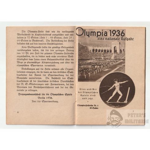 Olympia 1936 Heft - Mit kell tudni az Olimpiáról