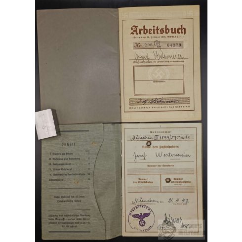 Wehrpass és Arbeitsbuch egy személyhez