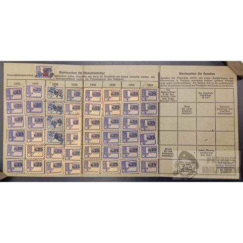 Reichskolonialbund tagsági igazolvány és tagási jelvény