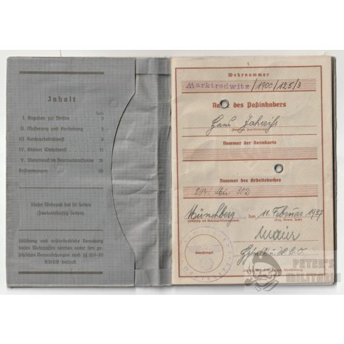 Wehrpass Type1 - 1397