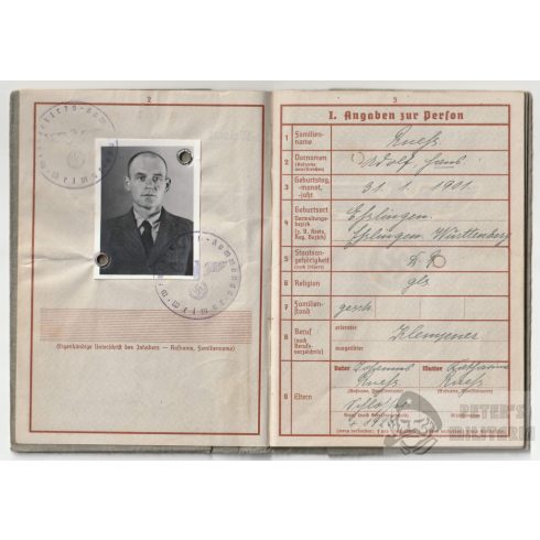 Wehrpass Type2 - 1940