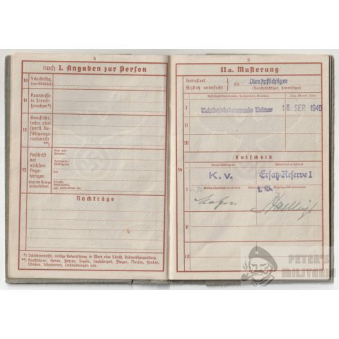 Wehrpass Type2 - 1940