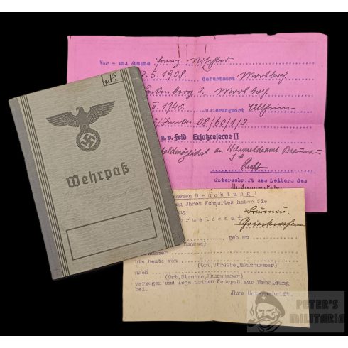 Wehrpass Type2 - NSDAP szimpatizáns