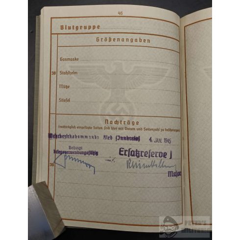 Wehrpass Type2 - NSDAP szimpatizáns