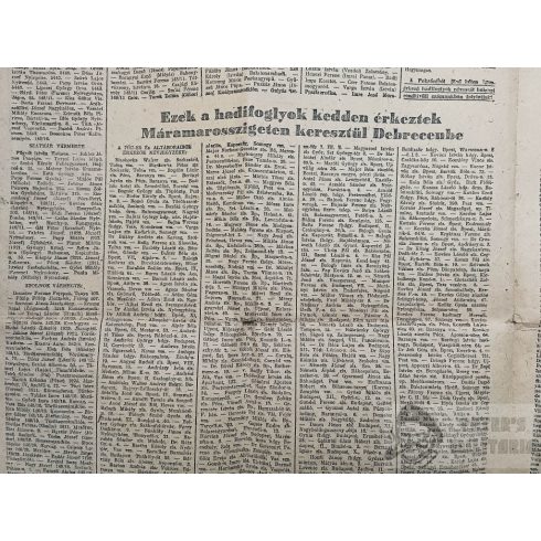 Magyar Hadirokkant Hadifogoly híradó 1947