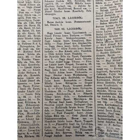 Magyar Hadirokkant Hadifogoly híradó 1947