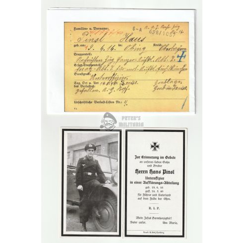 Death Card - early panzer with beret hat