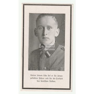 SS-Totenkopf-Inf. Rgt. 1. halálozási értesítő