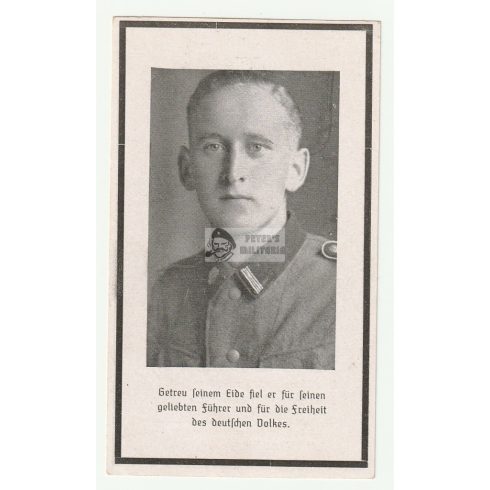 SS-Totenkopf-Inf. Rgt. 1. halálozási értesítő