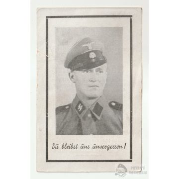 SS Sturmmann halálozási értesítő
