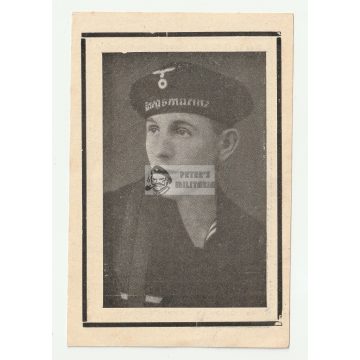   Kriegsmarine halálozási értesítő - Aknakutató, Vaskereszt 
