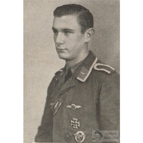 Luftwaffe bombázó halálozási értesítő Ezüst Frontrepülő pánttal