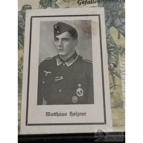 Sterbebild keretben Matthäus Holzner, gránátos ezred
