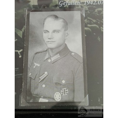 Sterbebild keretben Josef Mayerhofer, utász tiszthelyettes