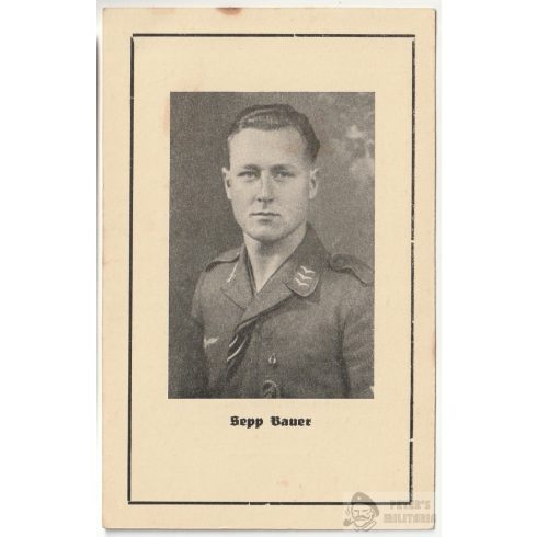 Fallschirmjäger halálozási értesítő - Kréta felvarró 